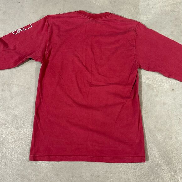 Vtg 90s Stanford University Long Sleeve Red t-shirt Medium Jansport Made In USA - Picture 5 of 9